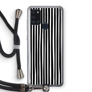 Stripes: Samsung Galaxy A21s Transparant Hoesje met koord