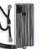 Stripes: Samsung Galaxy A21s Transparant Hoesje met koord