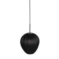Steinhauer HanglampHaloSwap met zwarte stoffen kap Ø 25cm - 4297ZW