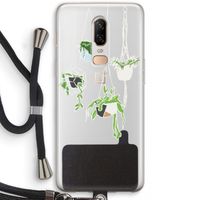 Hang In There: OnePlus 6 Transparant Hoesje met koord