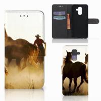 Samsung Galaxy A6 Plus 2018 | Telefoonhoesje | Met pasjeshouder | Design Cowboy