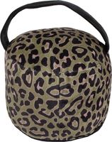 Deurstopper Panther d.groen stof 15x15x10cm