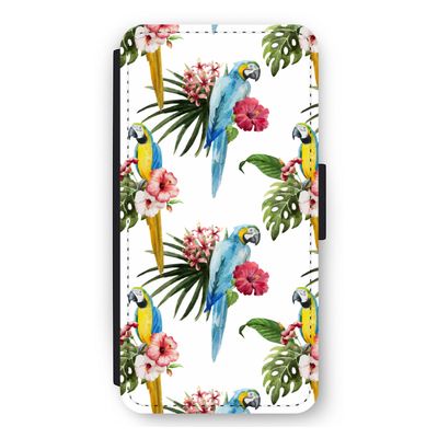 Kleurrijke papegaaien: iPhone 11 Flip Hoesje
