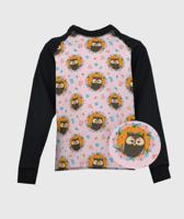 Long Sleeve Shirt Owls Black