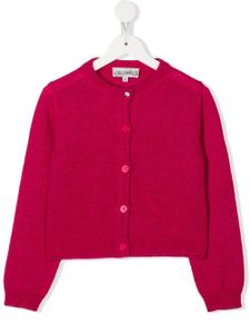 Simonetta cardigan en maille fine - Rose