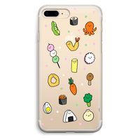 Happy bento friends: iPhone 7 Plus Transparant Hoesje