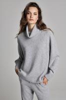 Oversized cashmere trui met hoge kraag