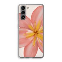 Pink Ellila Flower: Samsung Galaxy S21 Transparant Hoesje