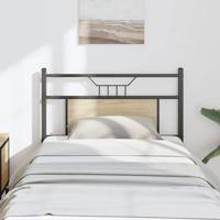 Hoofdbord 75 cm spaanplaat sonoma eikenkleurig staal