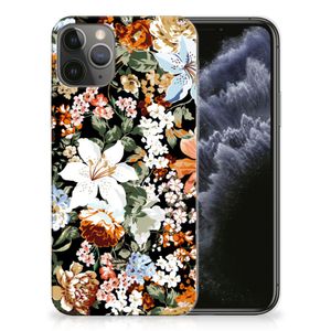 TPU Case voor Apple iPhone 11 Pro Dark Flowers