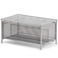 Keuken/keukenkast organizer uitschuifbaar - zilver - 26 x 41 x 20 cm - metaal