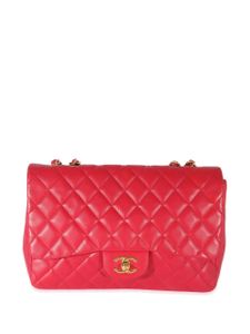 CHANEL Pre-Owned 2008-2009 pre-owned Jumbo schoudertas met omslag - PINK