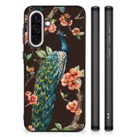 Samsung Galaxy A56 Dierenprint Telefoonhoesje Pauw met Bloemen