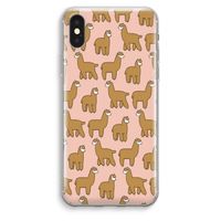 Alpacas: iPhone XS Max Transparant Hoesje