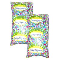 Confetti snippers van papier - 2x - multi colours mix - 500 gram zakje - feestartikelen/versieringen - thumbnail