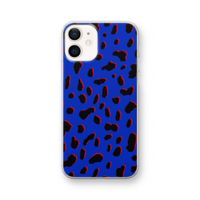 Blue Leopard: iPhone 12 Transparant Hoesje