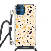Terrazzo N°13: iPhone 12 mini Transparant Hoesje met koord