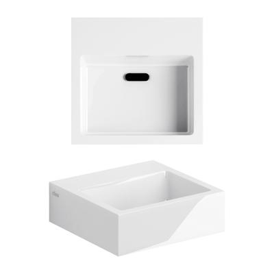 Clou Flush Fontein - 28x27x9cm - voorbewerkt kraangat - met afvoerplug - glans wit CL/03.08011