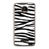 Zebra pattern: Motorola Moto Z Force Transparant Hoesje Zebra pattern: Motorola Moto Z Force Transparant Hoesje