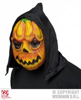 Pompoen masker met kap Halloween