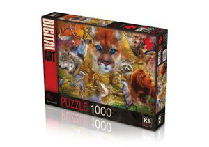 North American Animals Puzzel 1000 Stukjes