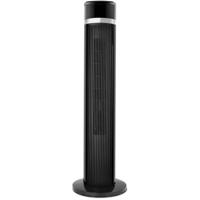 Stijlvolle Mat Zwarte Tafelventilator 35W - Kunststof - Staand Model