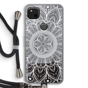 Roses Are Red: Pixel 4a Transparant Hoesje met koord