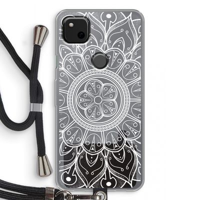 Roses Are Red: Pixel 4a Transparant Hoesje met koord