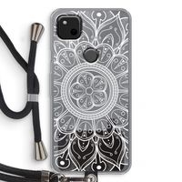 Roses Are Red: Pixel 4a Transparant Hoesje met koord