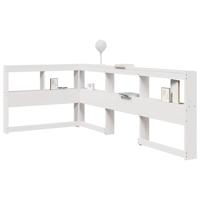 Boekenkast Hoofdeinde L-vormig 75 cm massief grenenhout wit