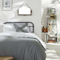 Dekbedovertrek - TODAY - CHARME - 57 thread count katoen - Lichtgrijs x Dune Constance - 260 x 240 cm
