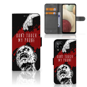 Samsung Galaxy A12 Portemonnee Hoesje Zombie Blood