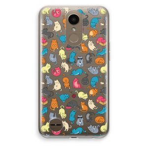 Kleurrijke katten: LG K10 (2017) Transparant Hoesje
