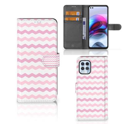 Motorola Moto G100 | Telefoon Hoesje | Waves Roze