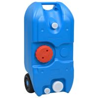 Watertank op wielen 40 L blauw - thumbnail