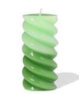HEMA Stompkaars Ø6.5x13cm Gedraaid Lichtgroen-groen (groen)