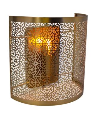 Kleine mat messing wandlamp met E14 fitting en schakelaar By Rydens Hermine