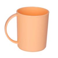 Plasticforte onbreekbare Drinkbekers - kunststof - 350 ml - oranje - kinderen - camping