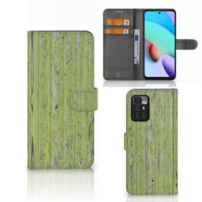 Xiaomi Redmi 10 | Book Style Case | Green Wood
