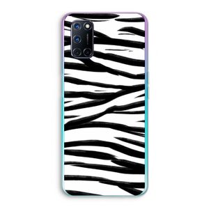Zebra pattern: Oppo A92 Transparant Hoesje