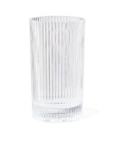 HEMA Longdrink 380ml Glas Ribbel