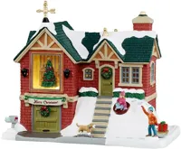 Lemax the little brick house verlicht kersthuisje Caddington Village 2025
