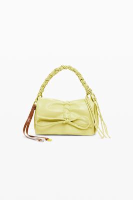Kleine glanzende strik tas - GREEN - U
