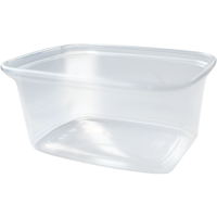 Bak | PP | 250ml | excl. Deksel | saladebakje | 108x82x45mm | transparant | 1000 stuks