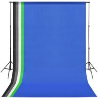 VidaXL Fotostudioset met 5 achtergronden en verstelbaar frame VidaXL Fotostudioset met 5 achtergronden en verstelbaar frame