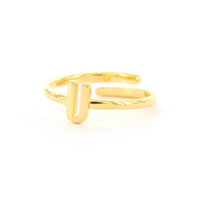 Imotionals Ring Letter U Goud
