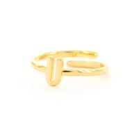 Imotionals Ring Letter U Goud