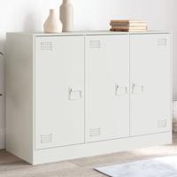 Dressoir 99x39x73 cm staal wit