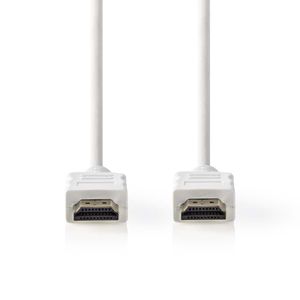 Nedis High Speed ??HDMI-Kabel met Ethernet | ARC | 2 m | Wit | 1 stuks - CVGP34000WT20 CVGP34000WT20