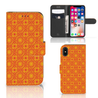 Apple iPhone X | Xs Telefoon Hoesje Batik Oranje - thumbnail